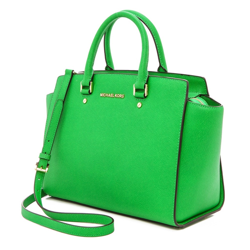 Michael Kors Selma Leather Satchel